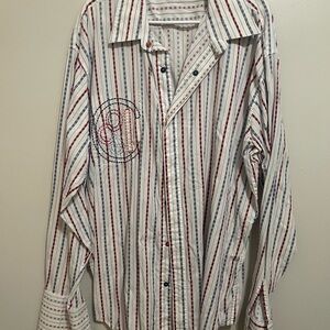 COOGI Multicolor Striped Button-Down Shirt